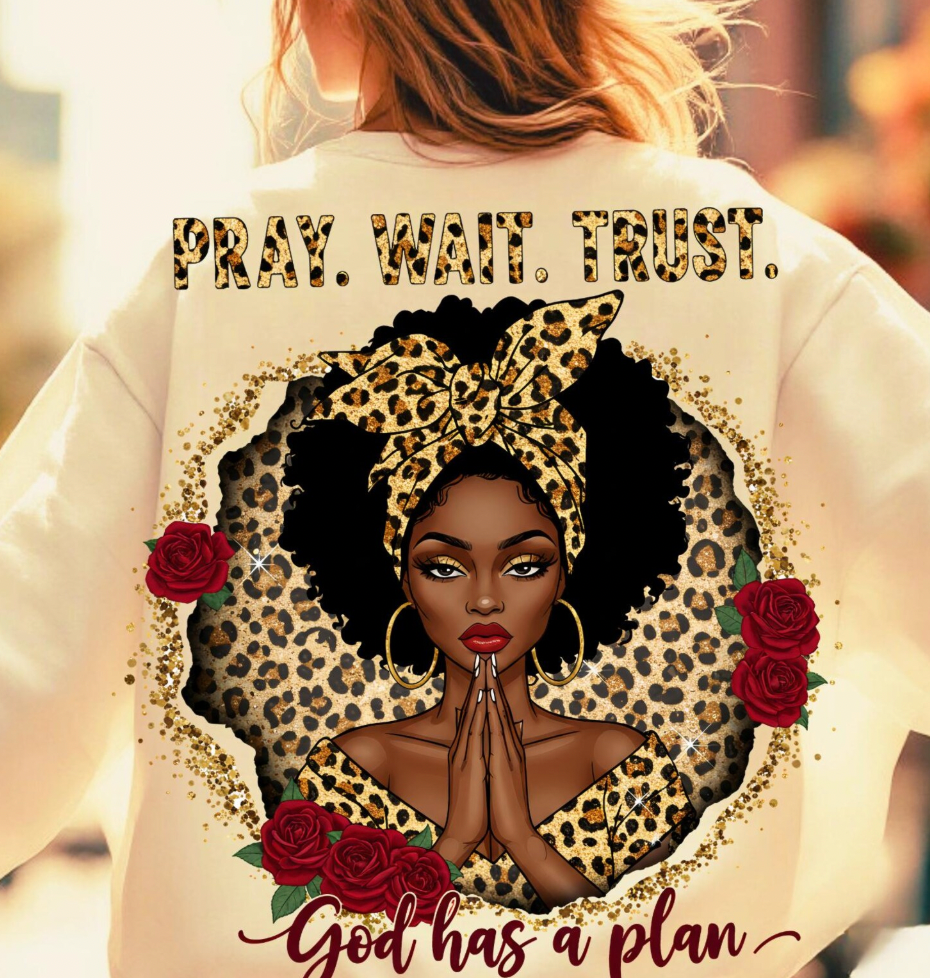 4 Print Black Woman Christian Bundle DTF Transfers
