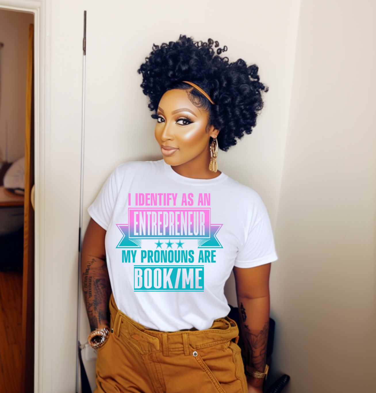 11 inch I Identify as an Entrepreneur DTF Transfer