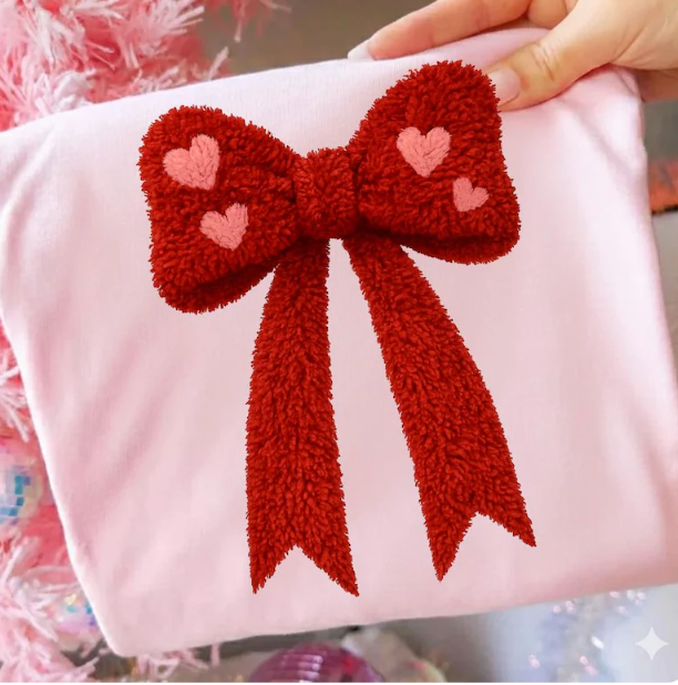 Faux Yarn Coquette Valentine Bundle 4 Prints DTF Transfers