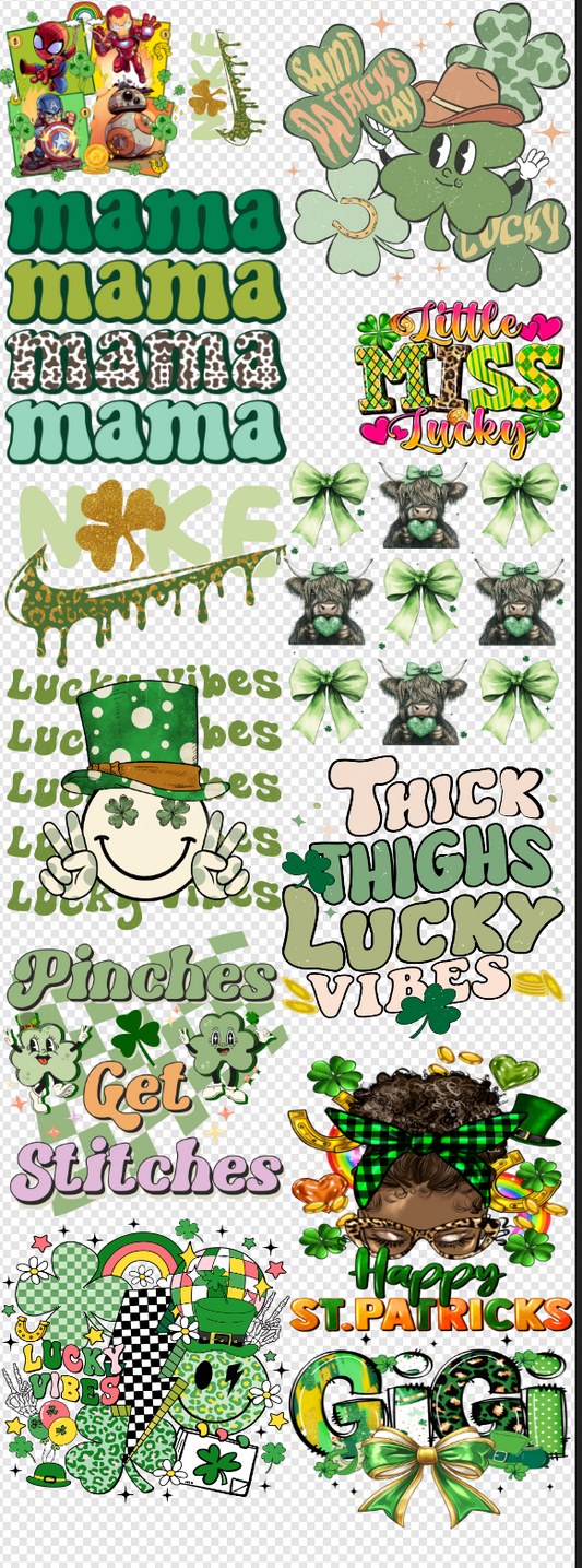 22x 60 St. Patrick Day Gang Sheet