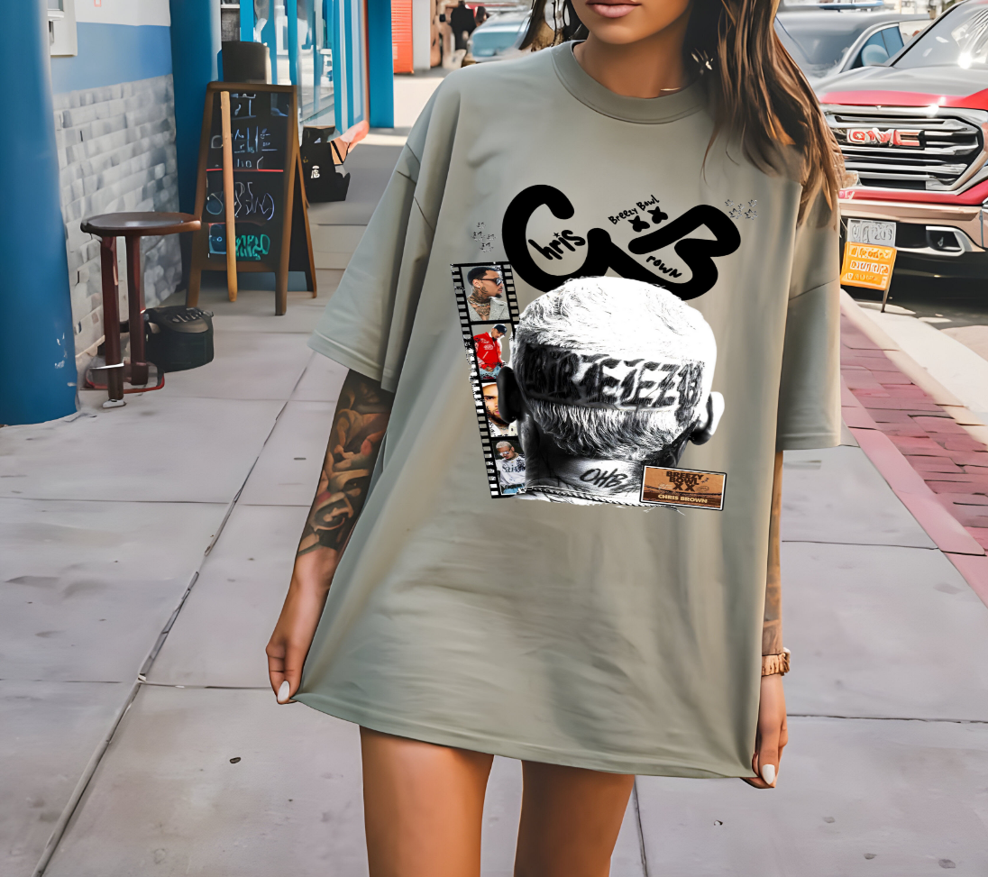 Chris Brown DTF TRANSFER