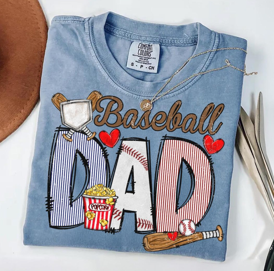 RETRO BASEBALL DAD DTF TRANSFERS