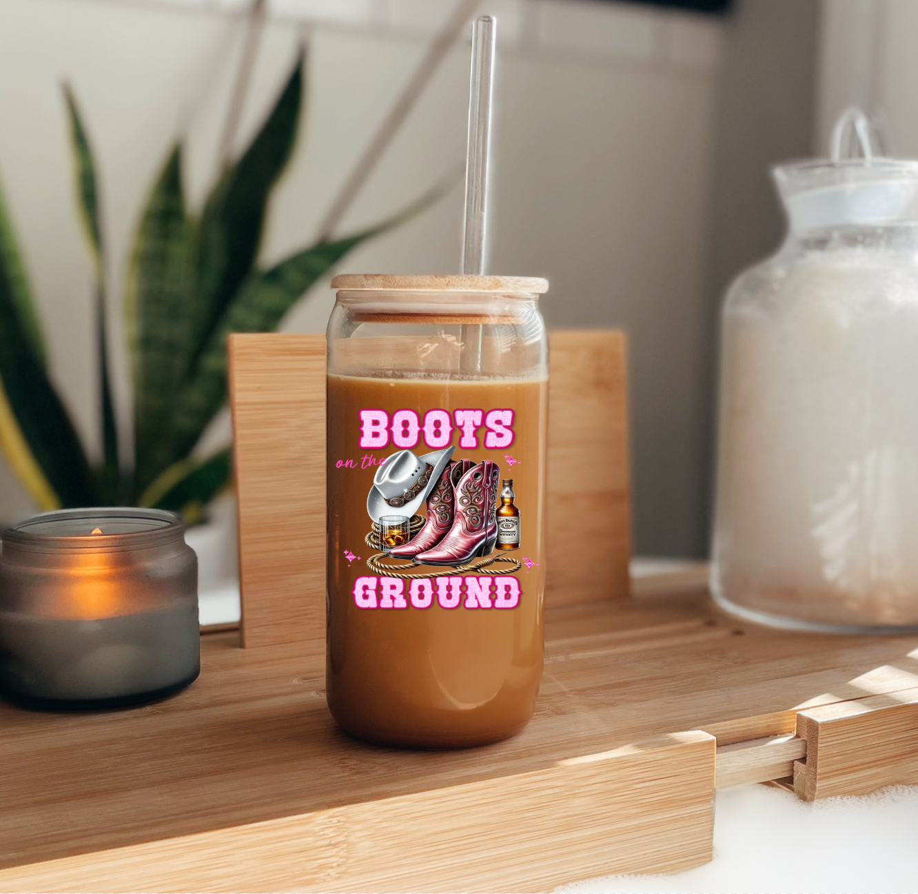 Pink Boots on the Ground UV Decal