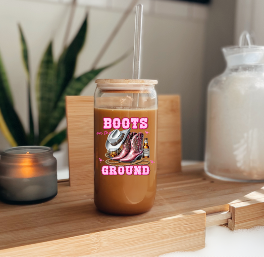 Pink Boots on the Ground  UV Decal