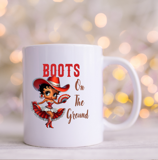 Betty Boot Boots on the Ground  UV Decal