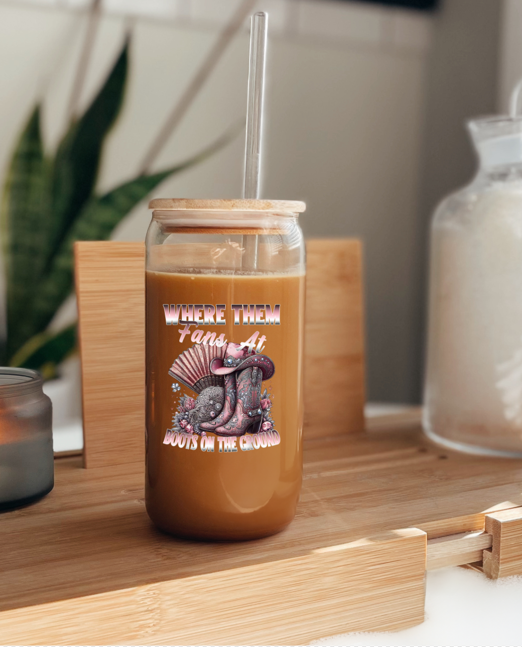 light pink Where them Fans at UV Decal