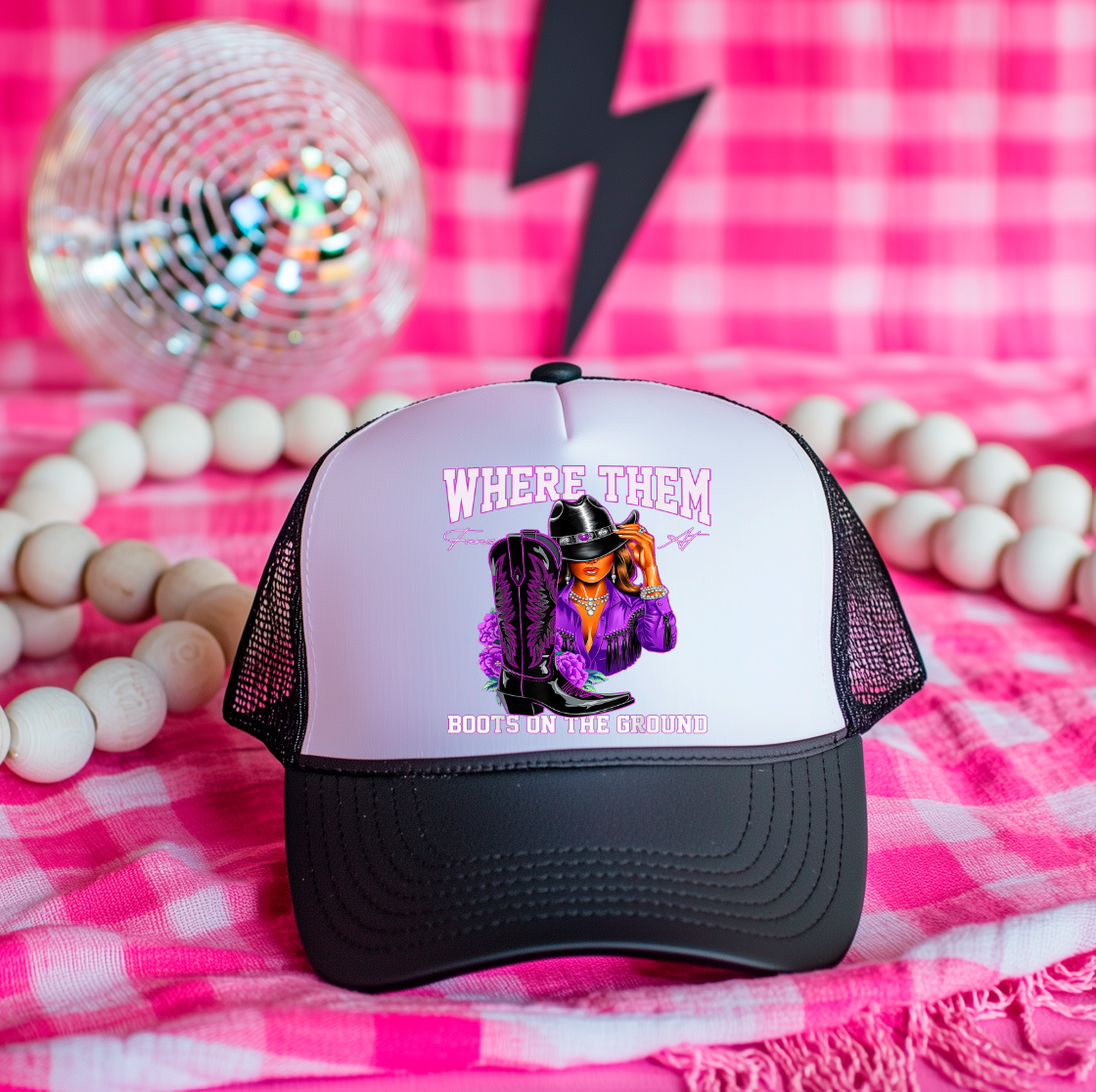 3 inch Where Them Fans At Purple Transfers