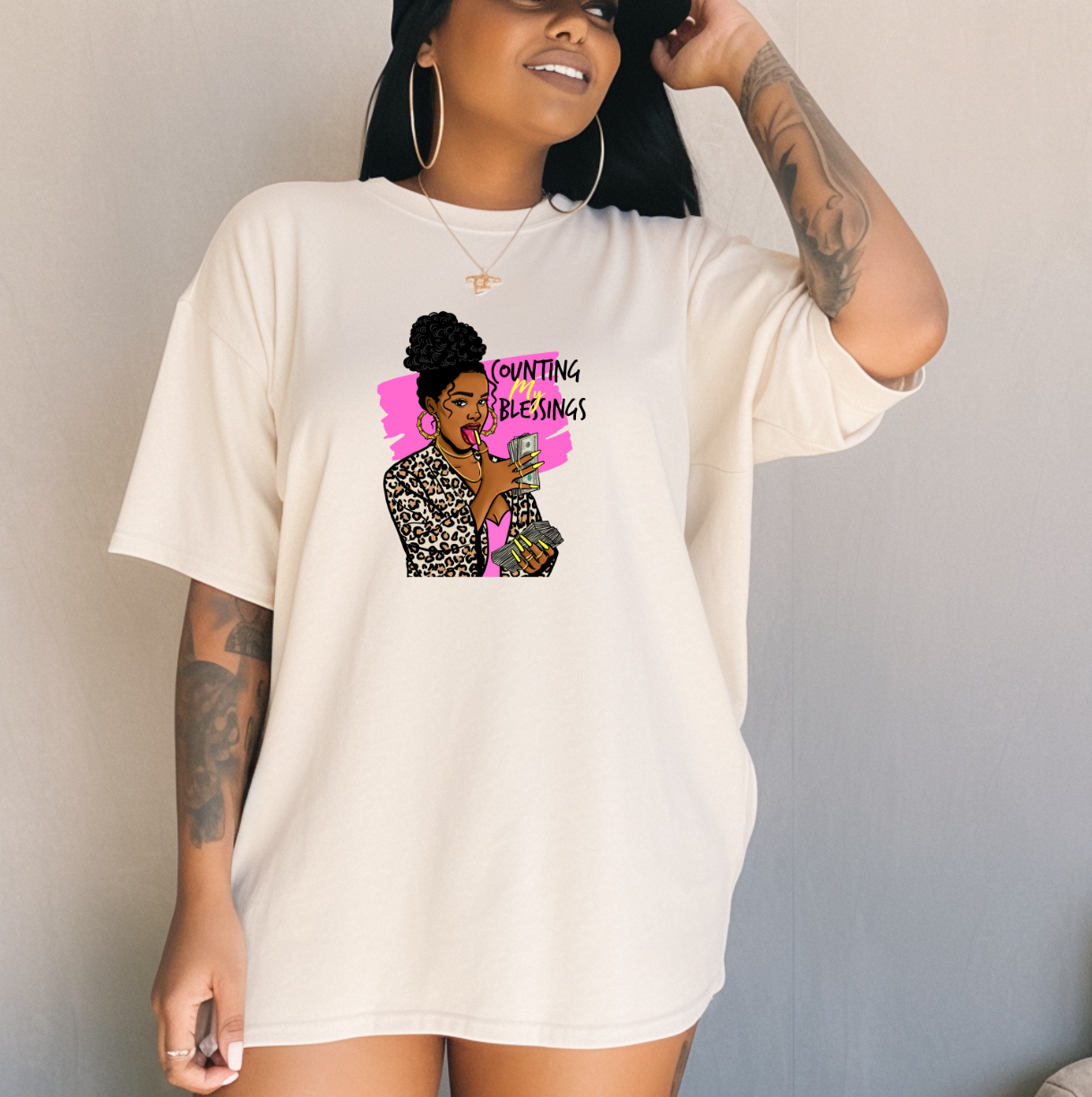 10 inch Counting my Blessing Transfer