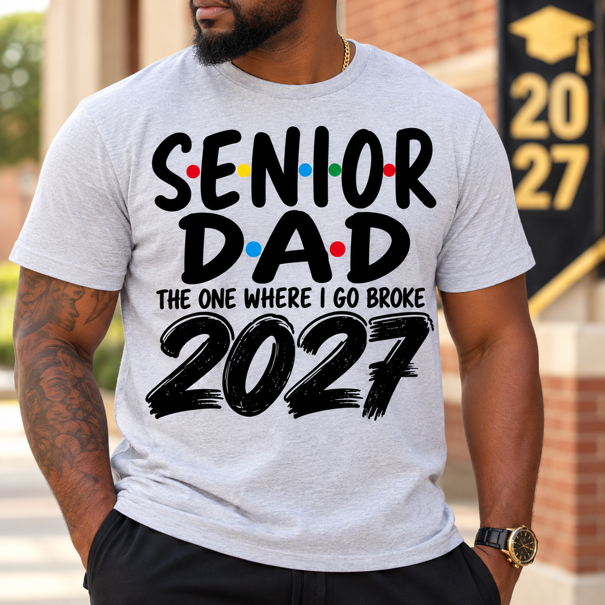 Senior Dad 2027 DTF Transfer