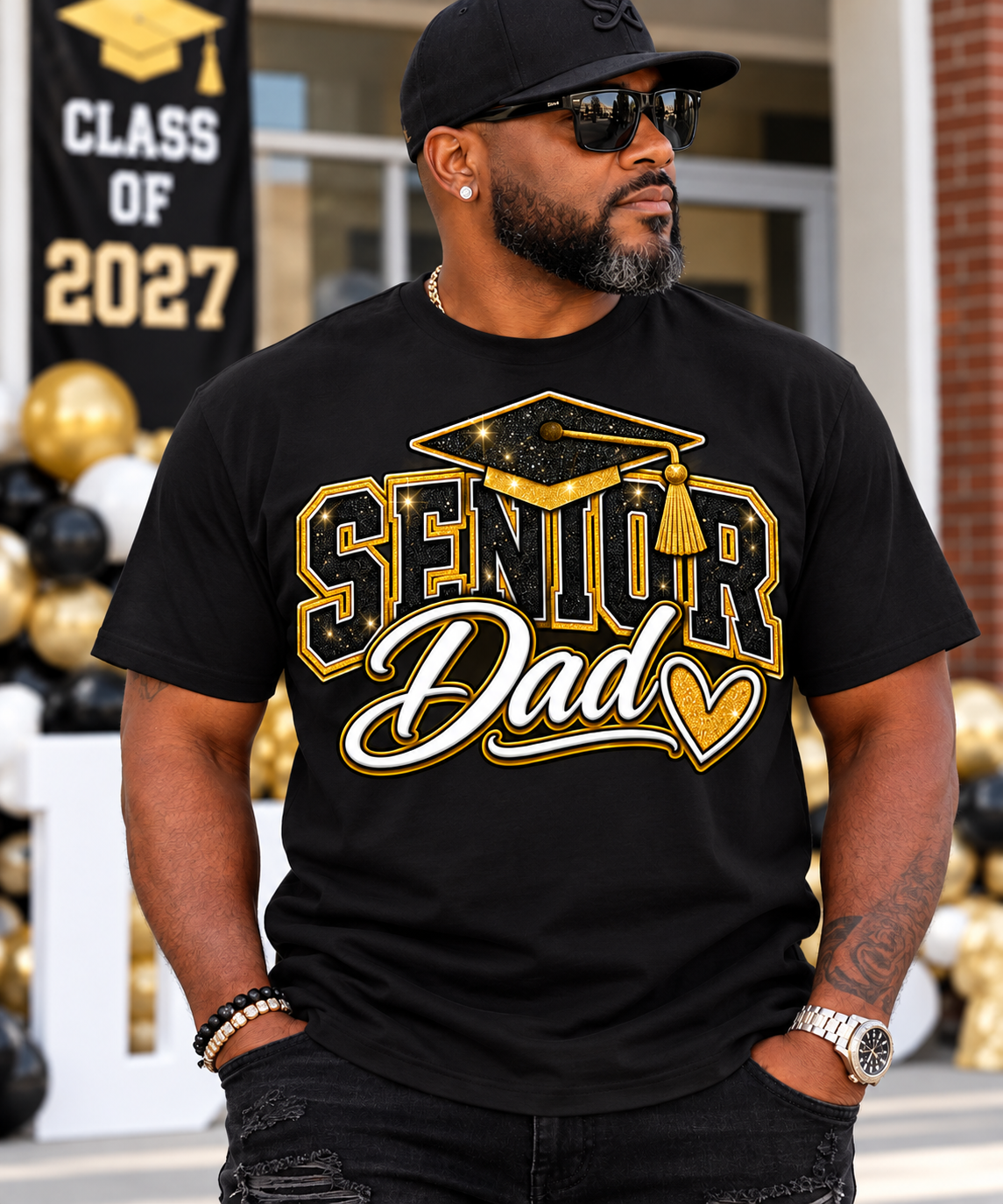 Retro Senior Dad 2027 DTF Transfer