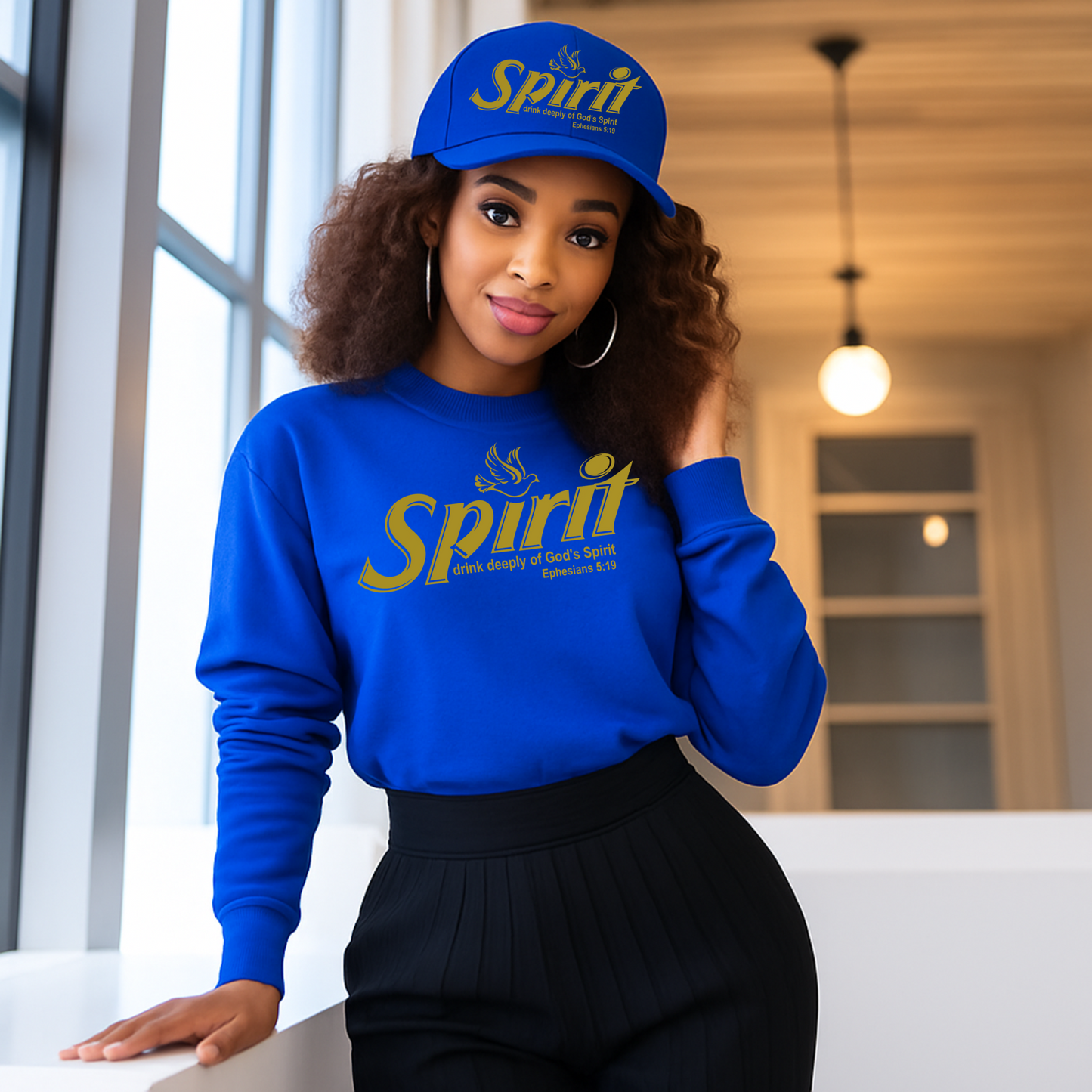 Gold Spirit Drink Deeply of God Spirit Screen Prints (with Pocket)