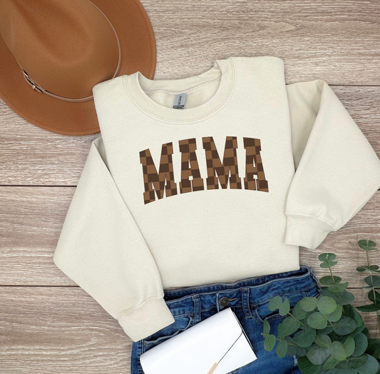 Mama Plaid Sweatshirt