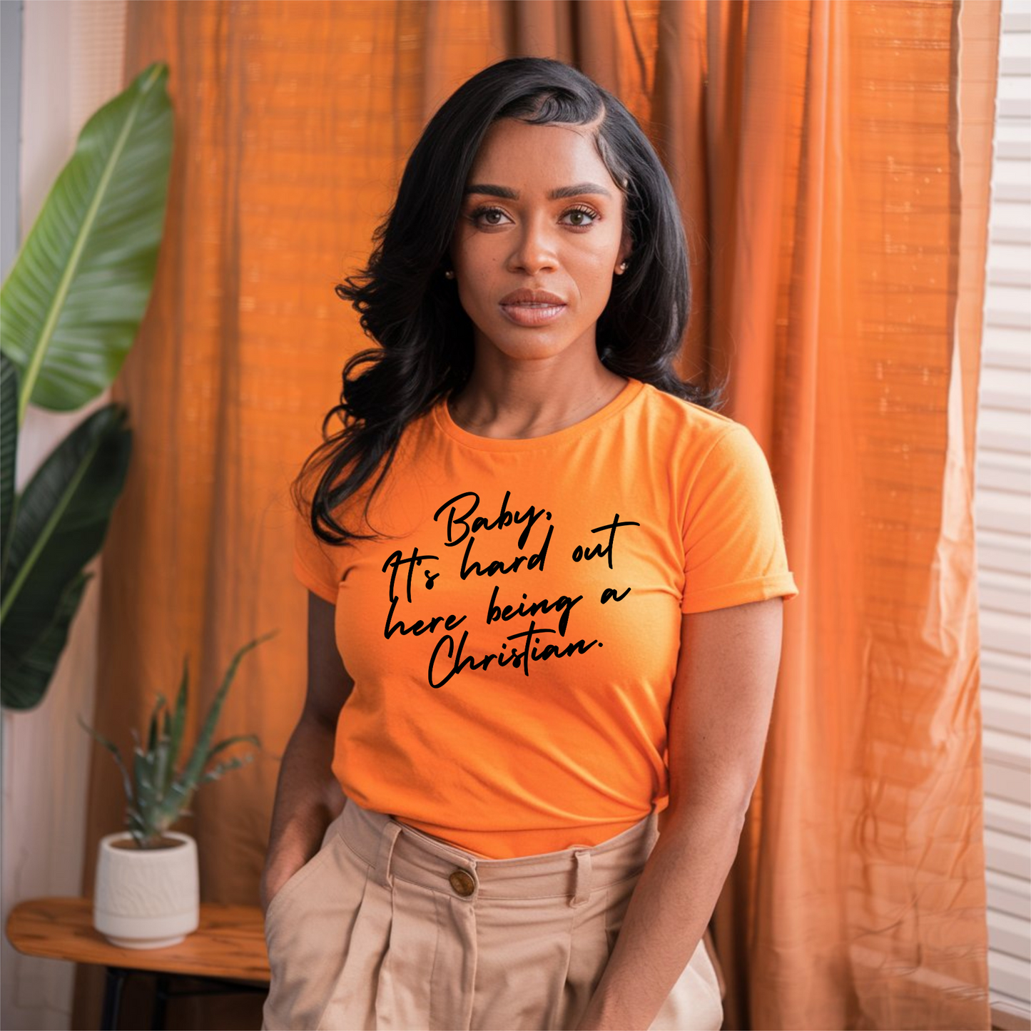 Baby, It's Hard Out Here Being a Christian Screen Print