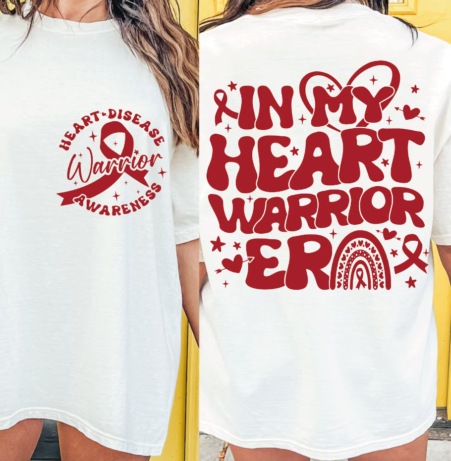 Heart Awareness my back front & back (11 inch) Transfer