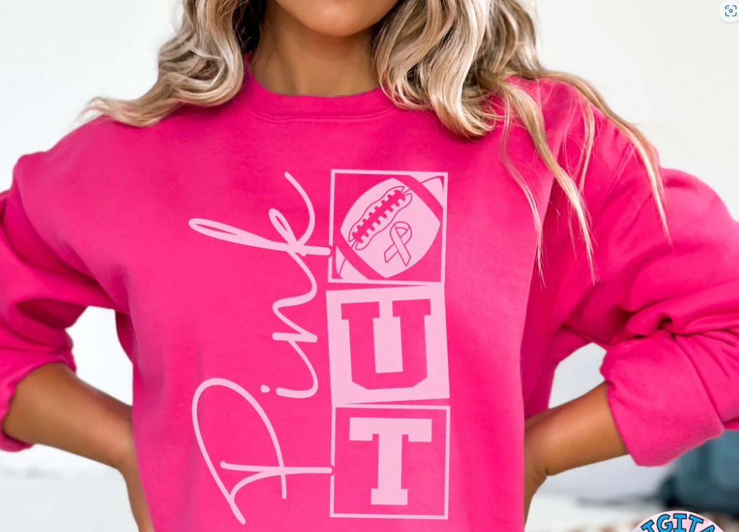 Double Pink Out DTF Transfers