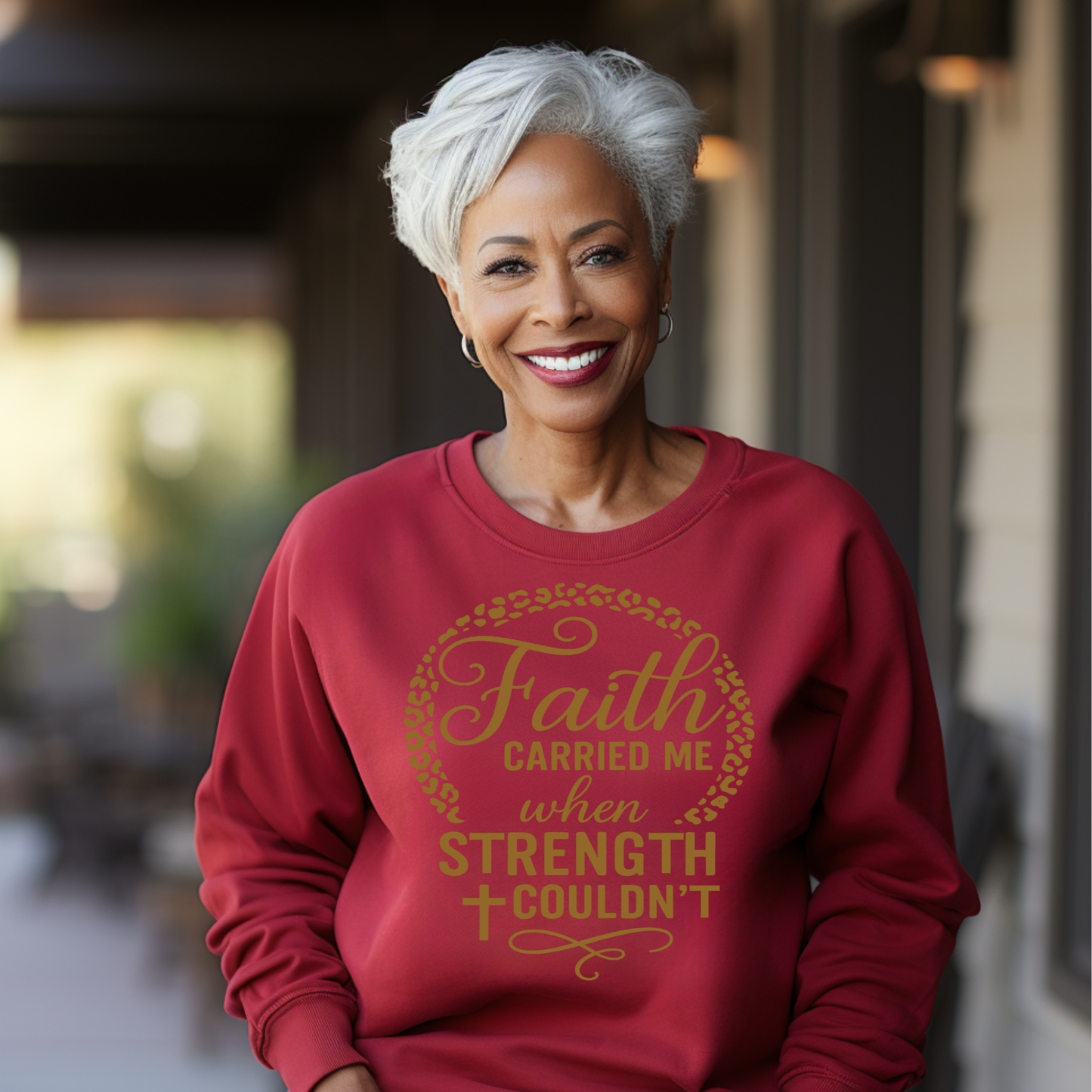 Gold Faith Carried me When Strength Couldn't Screen Prints