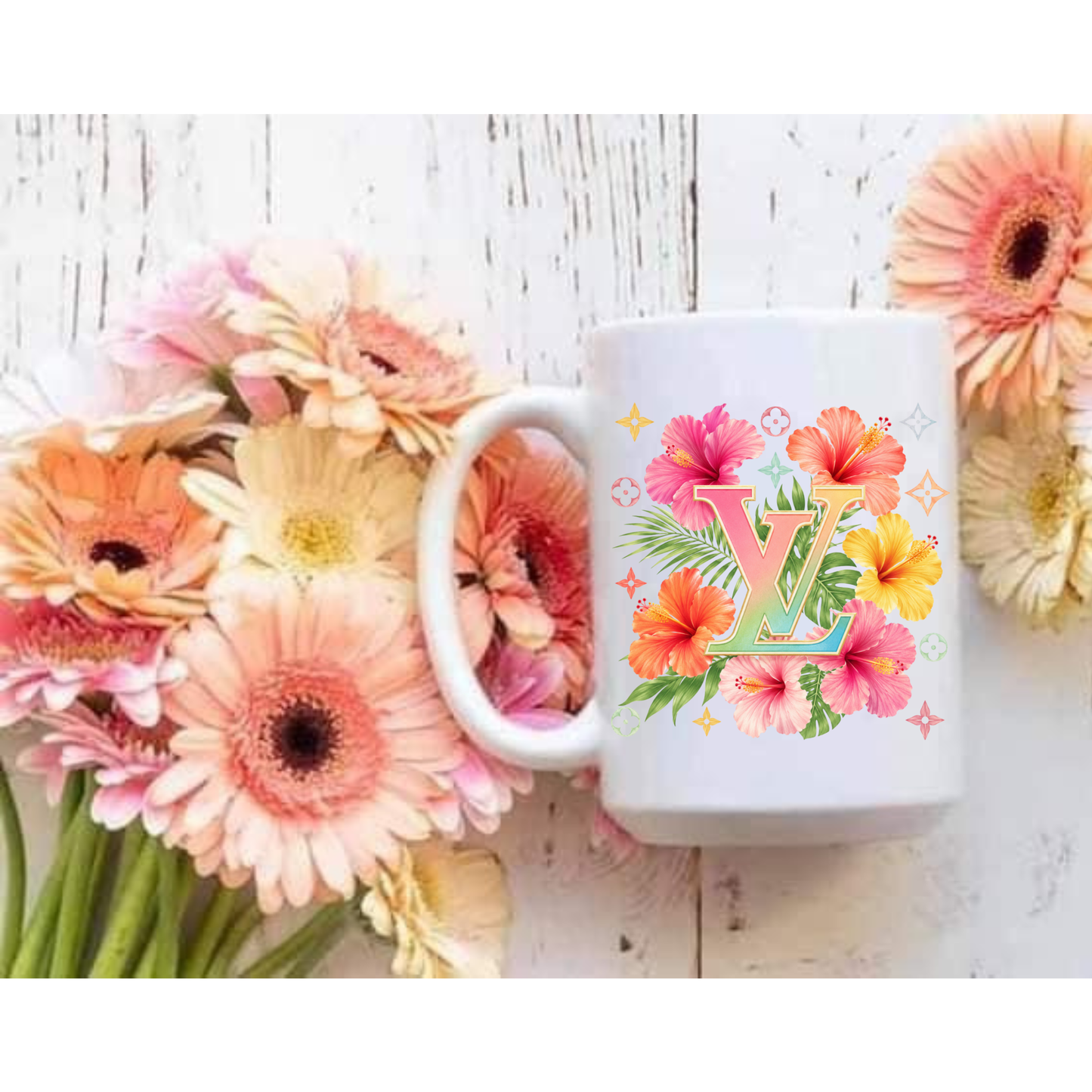 3.5 Louis Vuitton Floral UV Decal