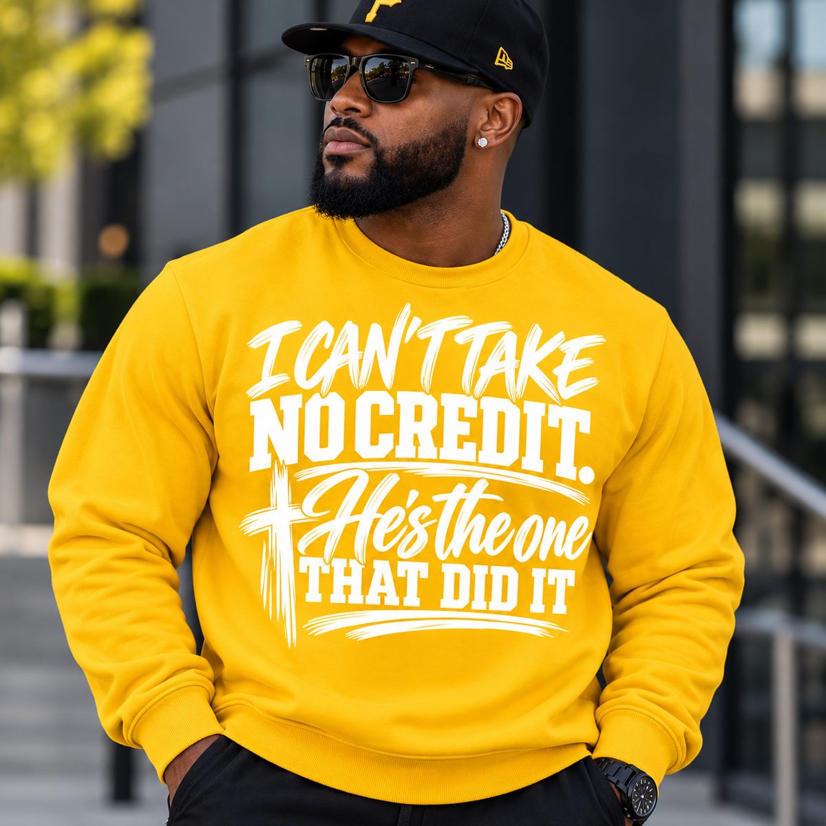 11 inch I Can't Take No Credit He is the One That Did It Screen Print