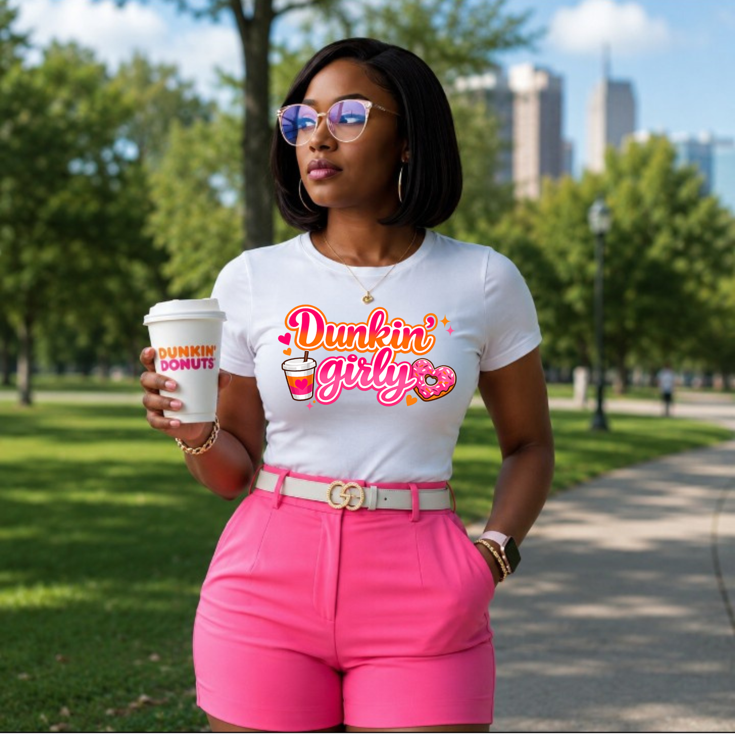 Dunkin Girly DTF TRANSFER