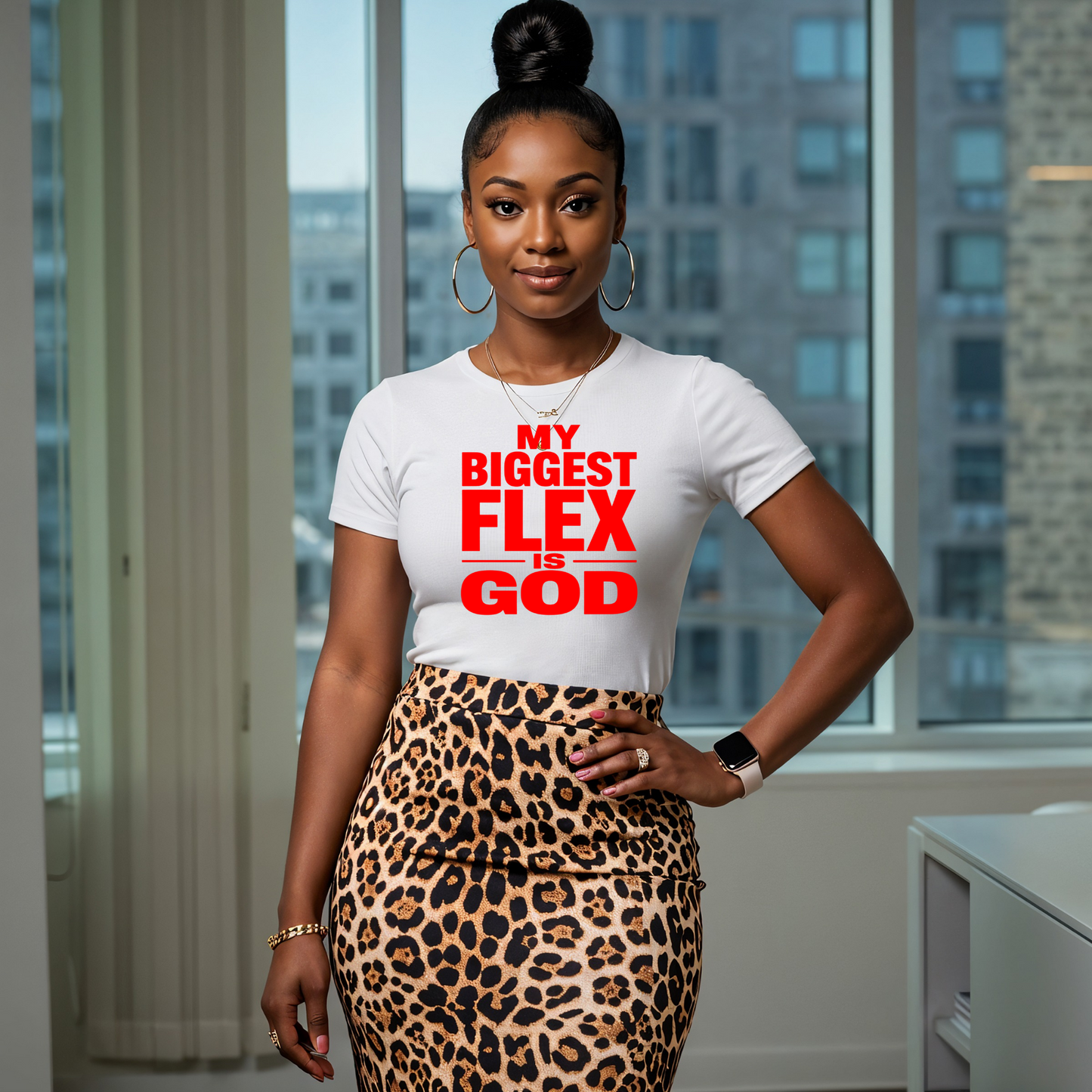 11 inch My Biggest Flex is God Screen Print