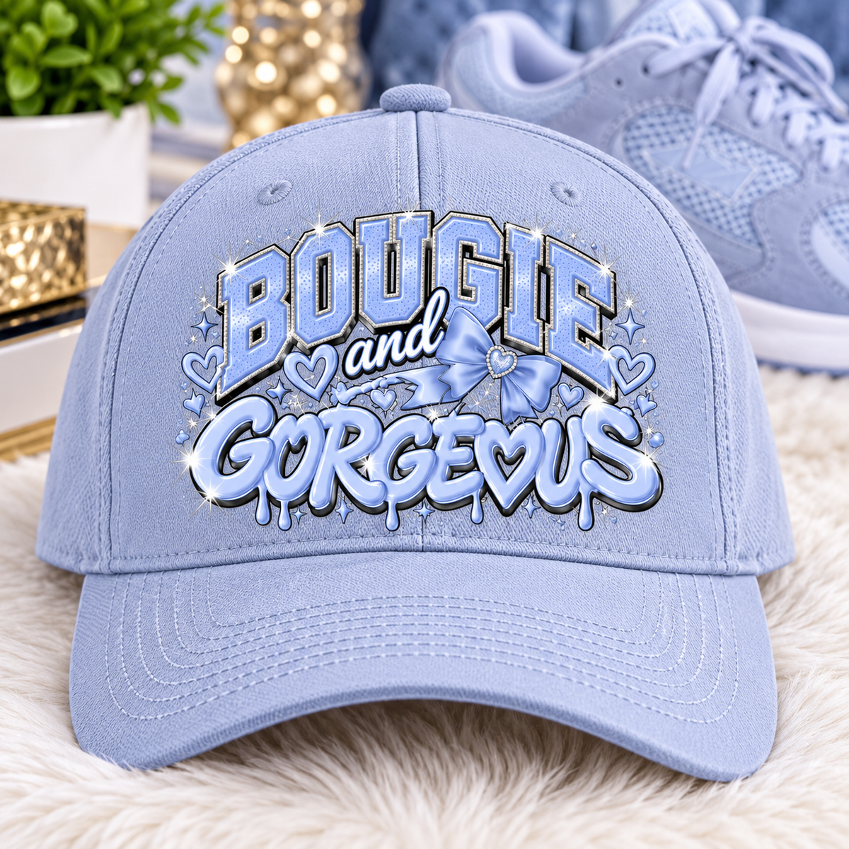Bougie and Gorgeous DTF Hat Transfer