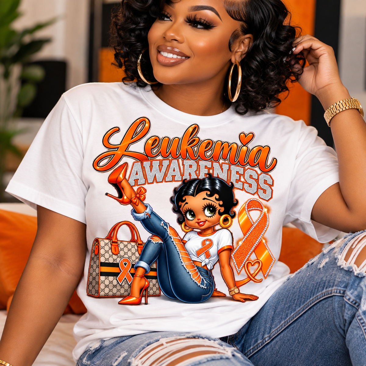 Leukemia Awareness DTF Transfer