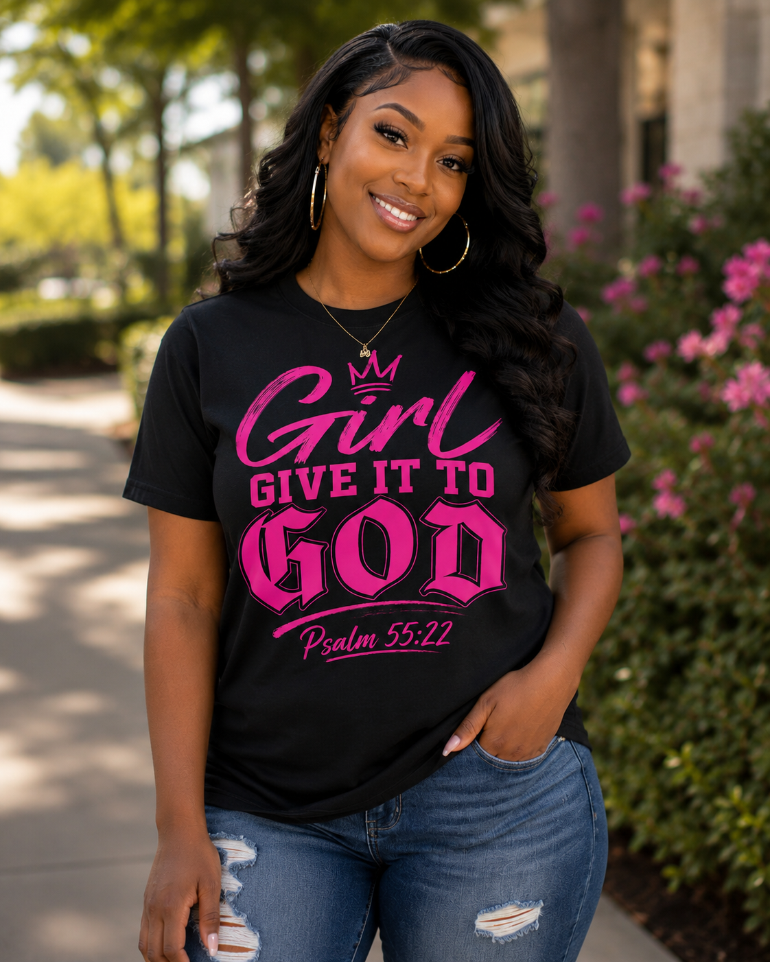 11 inch Girl Give It to God Screen Print