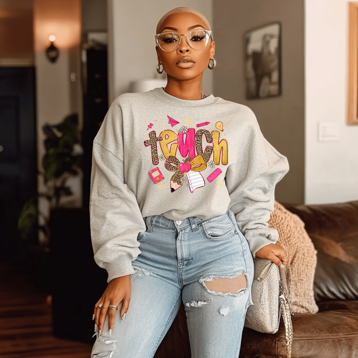 Peppy Teacher DTF Transfer (add name)