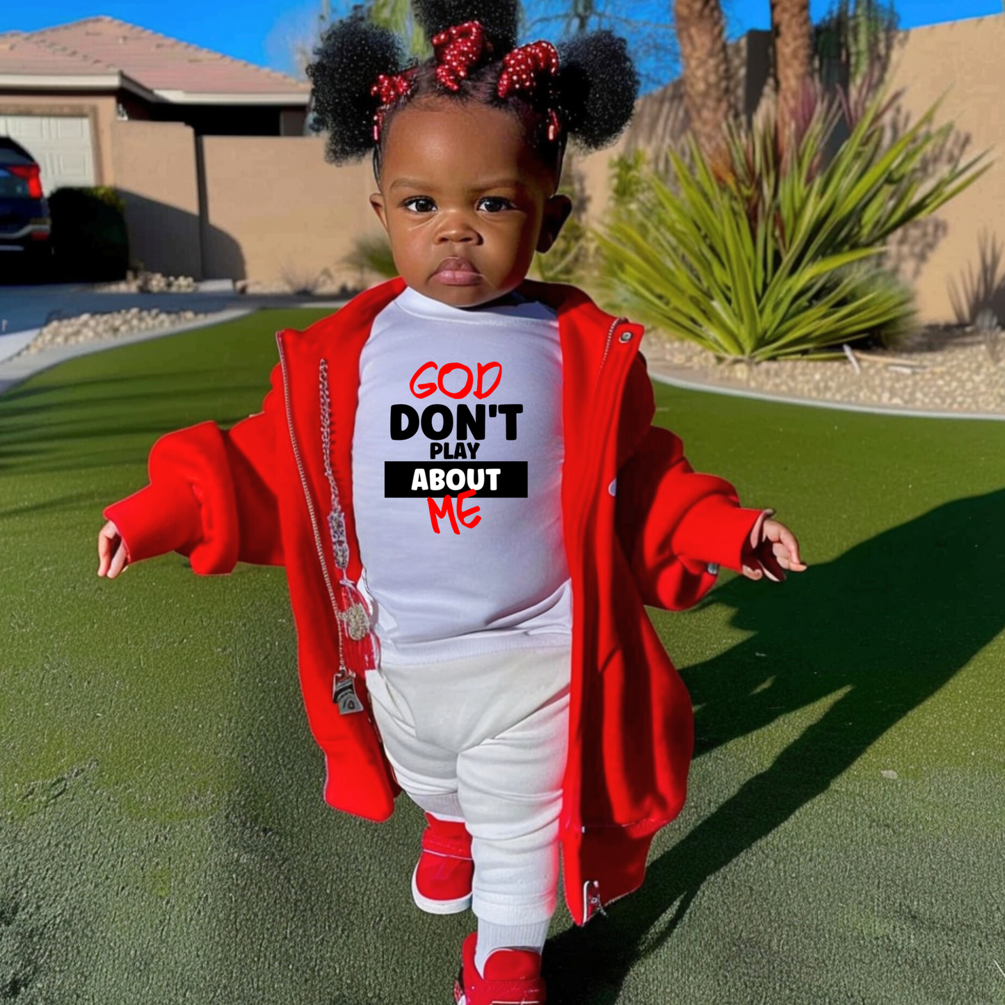 God Don't Play About Me DTF Transfer (FOR LIGHT COLOR SHIRTS)