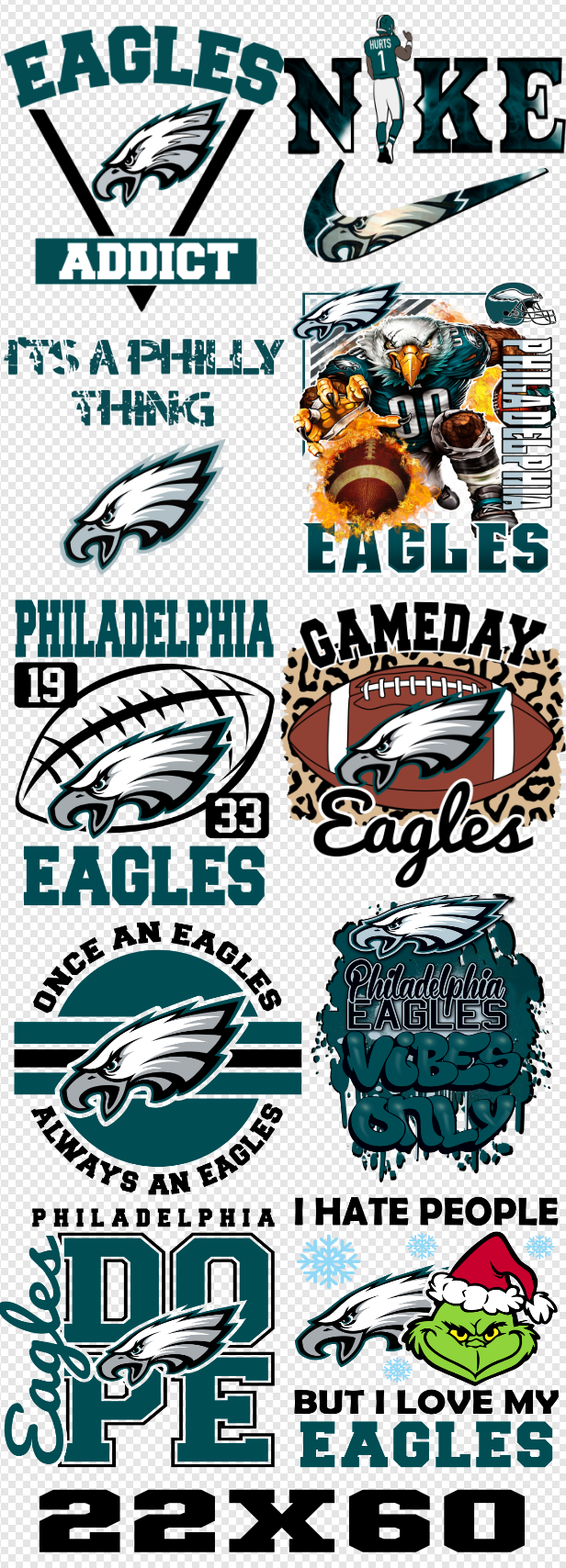 22x 60 Favorite Team Gang Sheet Transfer (Available in all Teams)