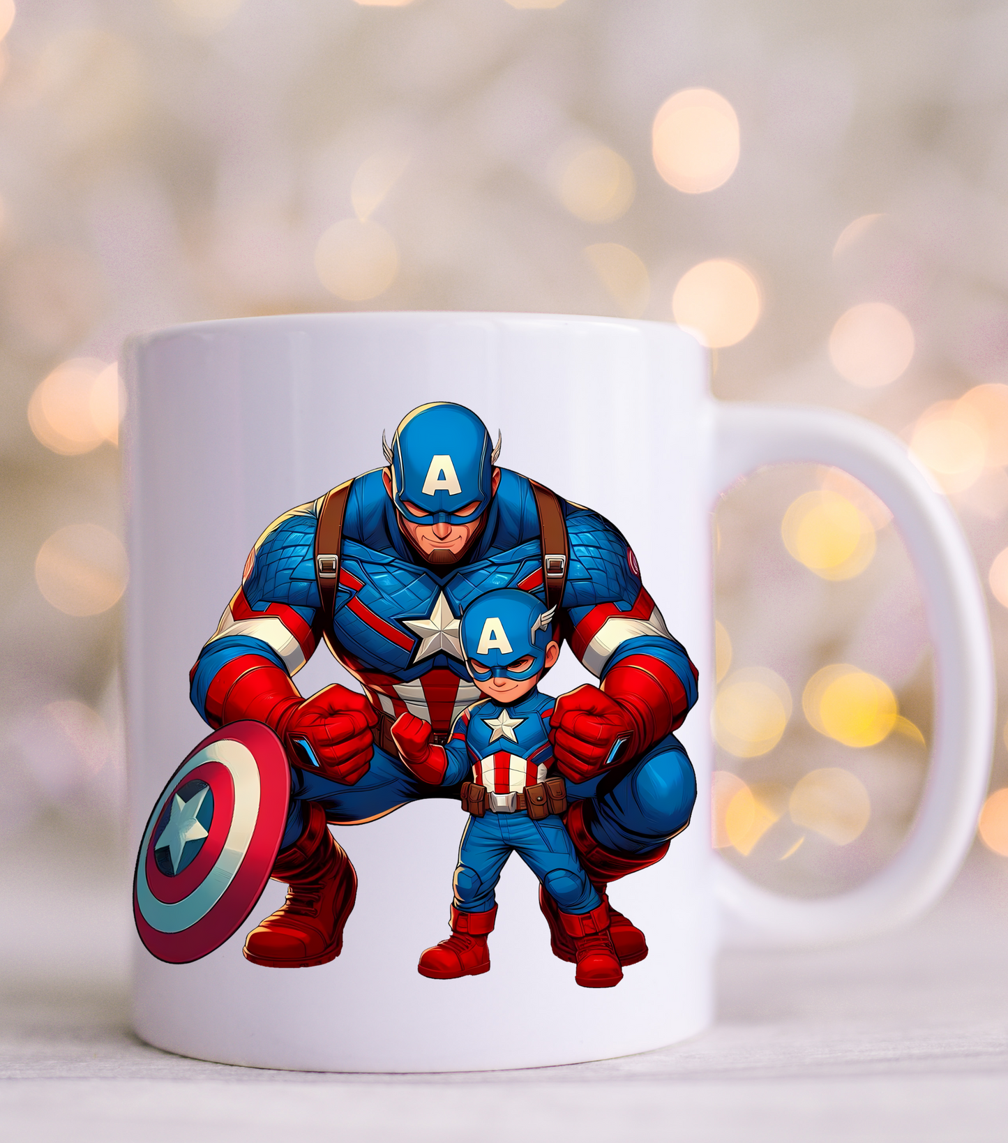 Captain America Super Dad UV Decal