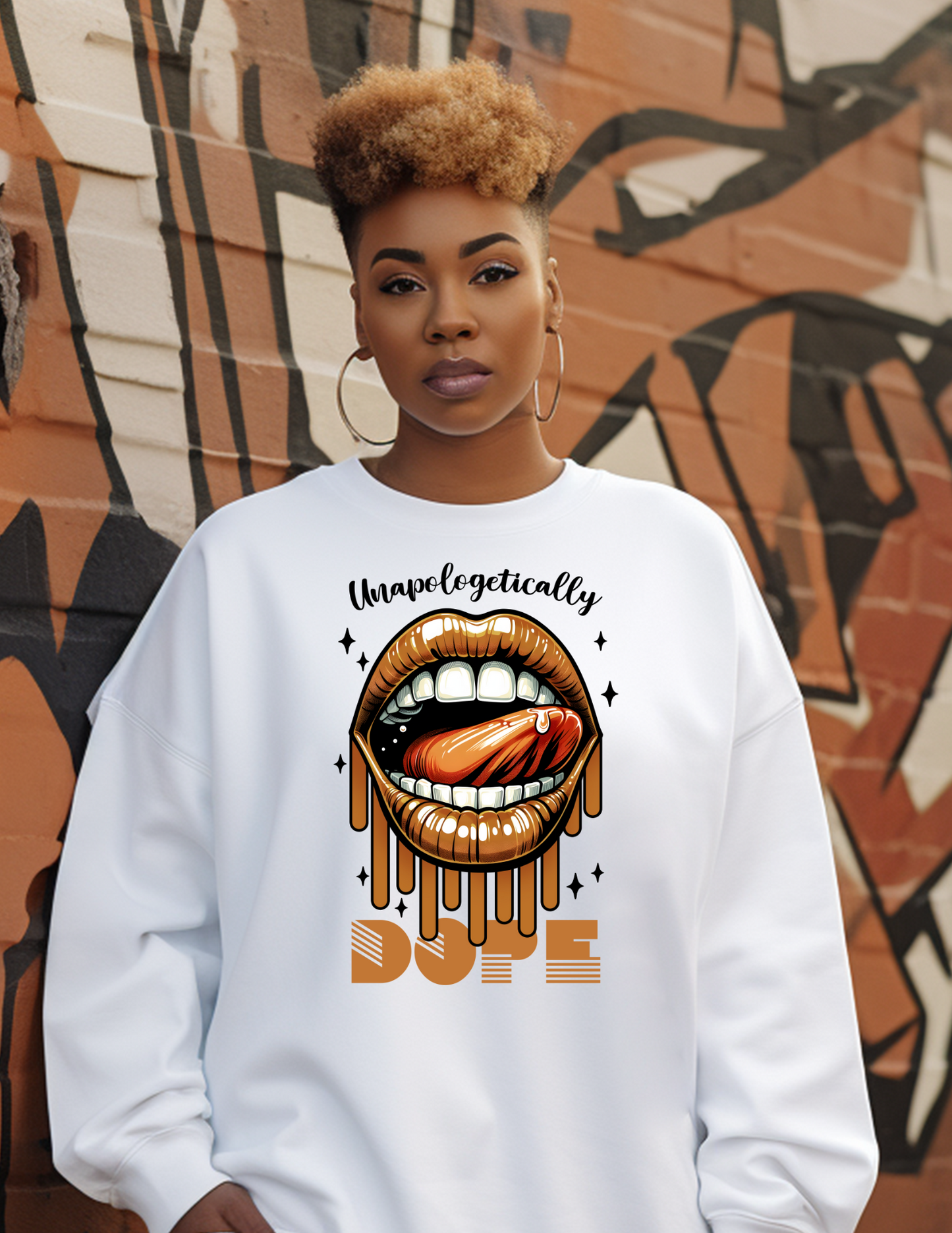 Unapologetically Dope with Tongue Out DTF TRANSFER