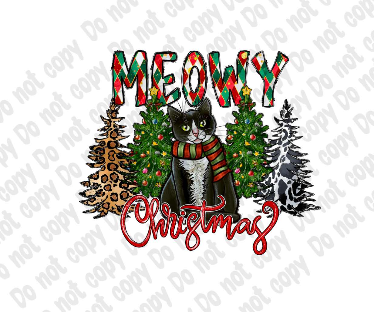 Meowy Christmas Transfer