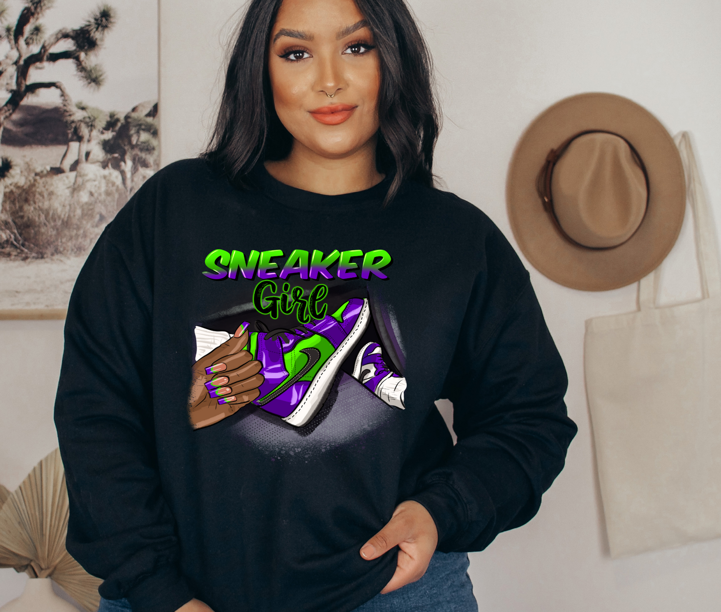 Sneaker Girl 11 inch Transfer