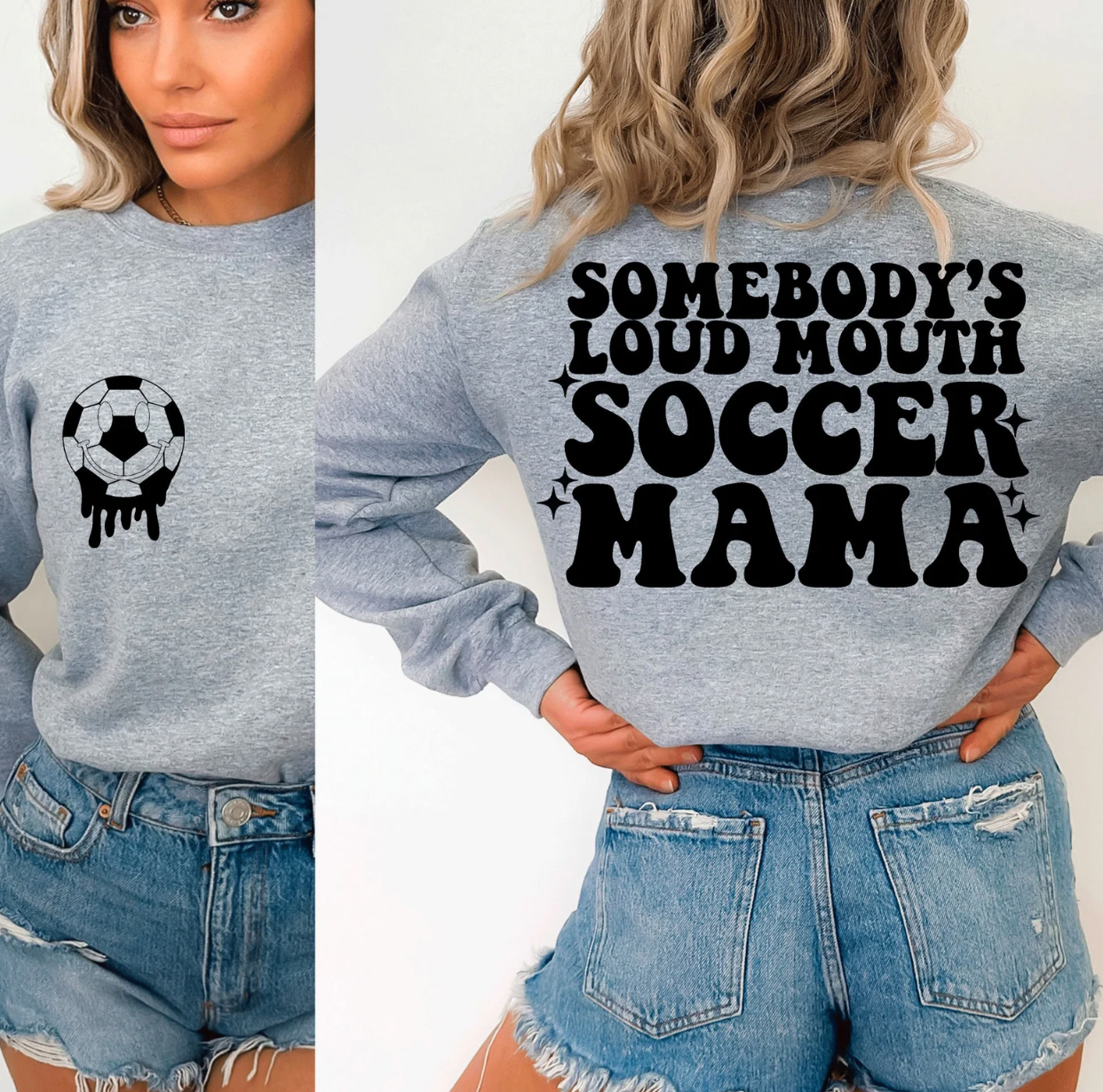 Soccer Mom (10.5 inch front and Pocket size )