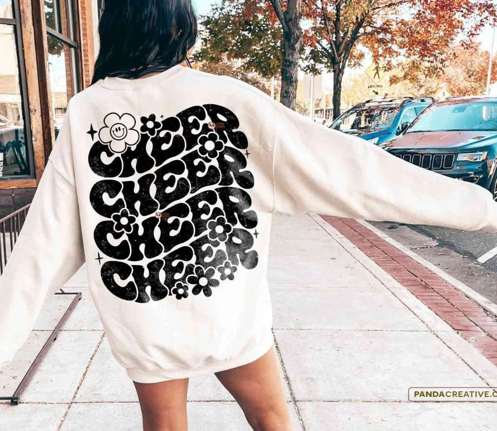 Cheer and Flowers Transfer