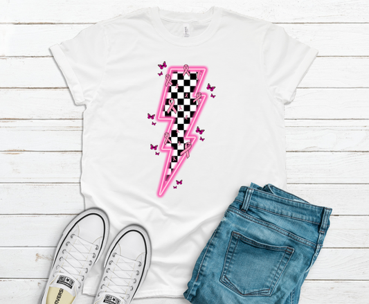Breast Cancer Lighting Bolt Shirt