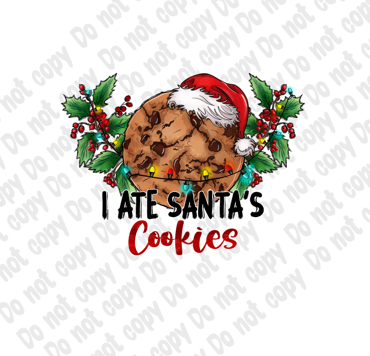 I ate Santa Cookies Transfer
