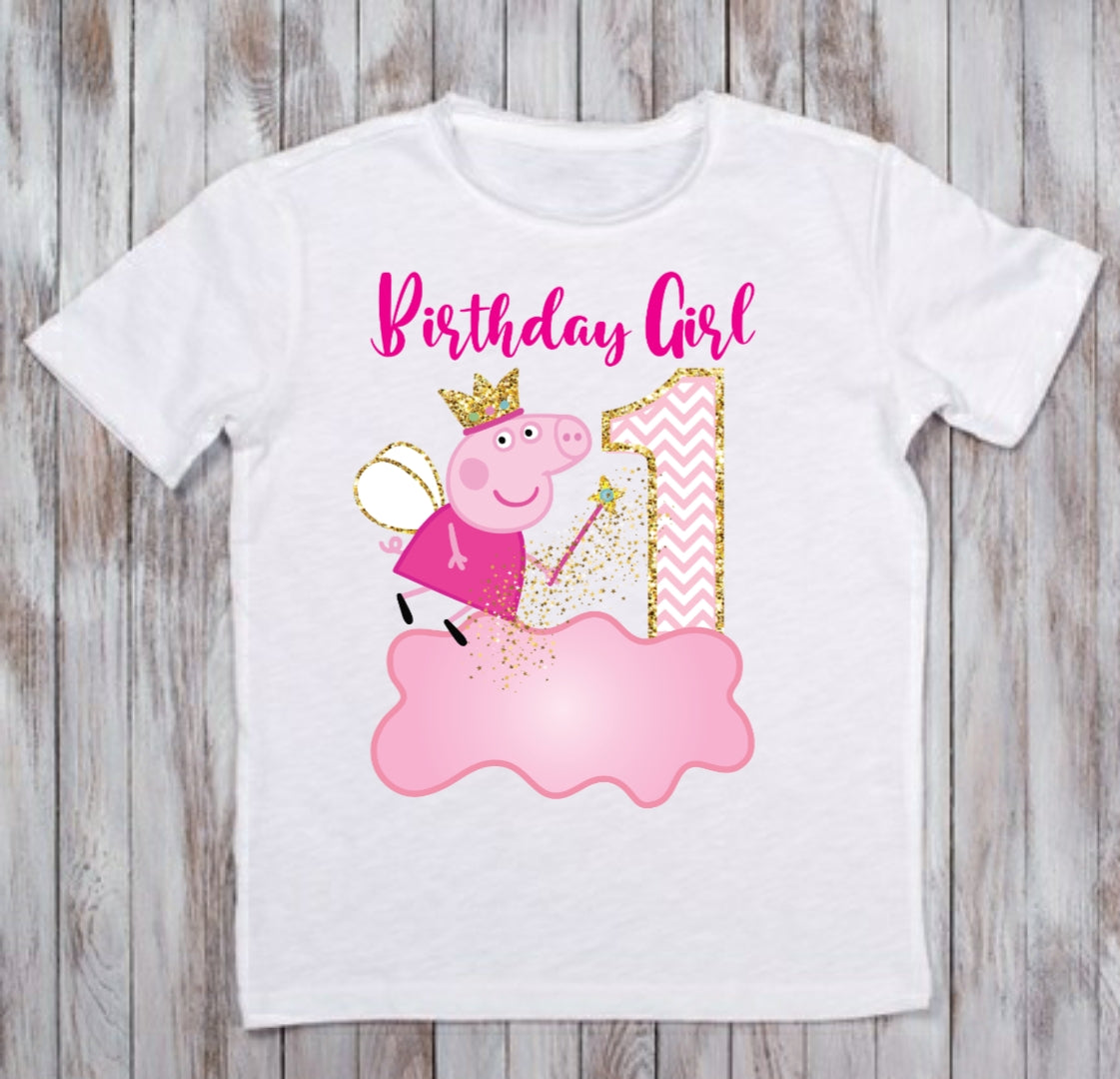 Pppa Pig - T-shirt fill Imprimé Pppa Pig n coton Pppa Pig - T-shirt fill Imprimé Pppa Pig n coton
