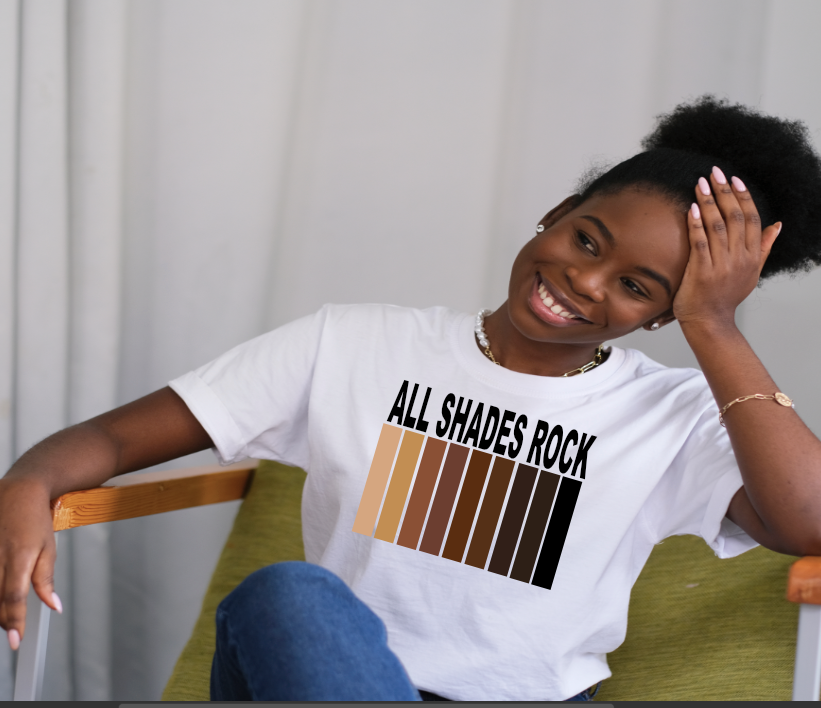 All Shades Rock DTF Transfer (10 inch)