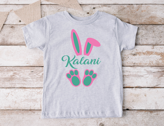 Girl and Boy Bunny Monogram SVG and PNG File