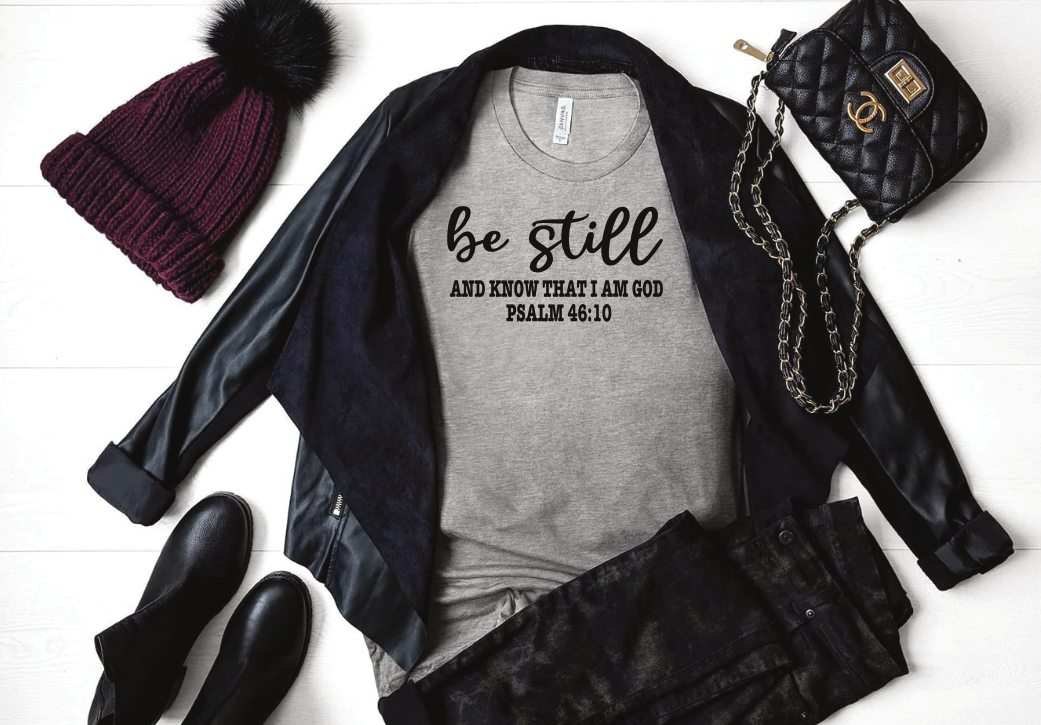 Be still and Know I am God Psalm 46:10 PNG & SVG