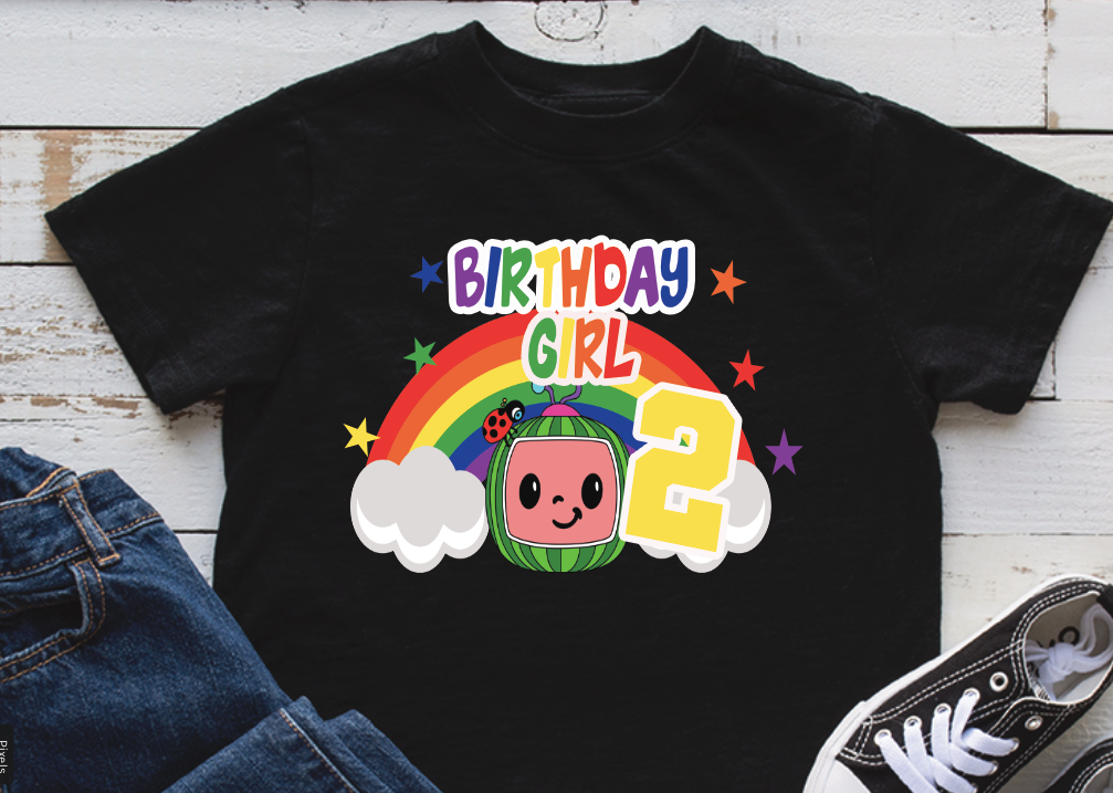 Cocomelon Rainbow File (Girl and Boy Bundle with Number) PNG Only