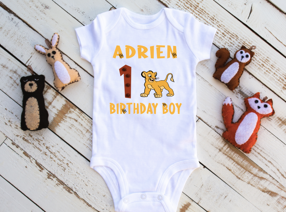 Lion King Birthday DTF Transfer