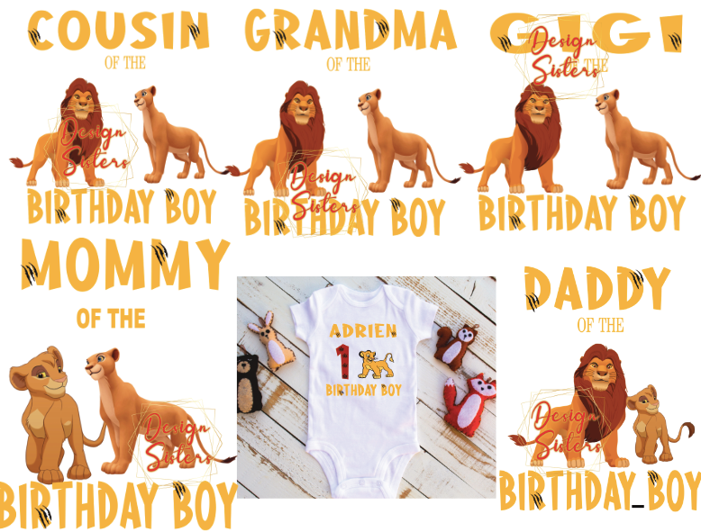 Lion King Family Birthday Bundle PNG