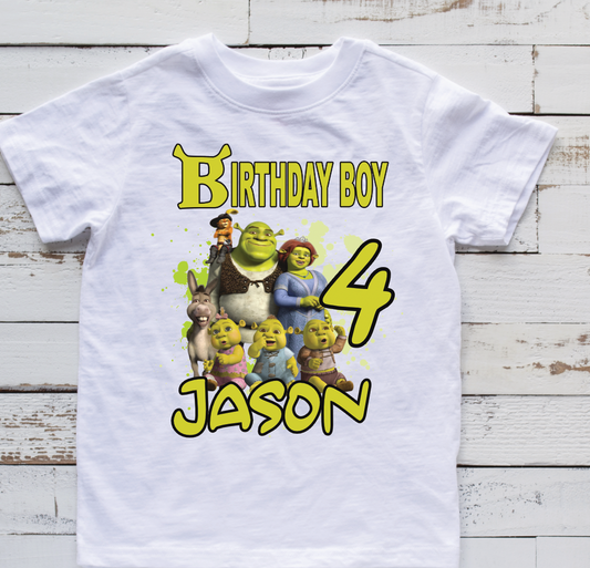 Shrek Birthday DTF  Transfer