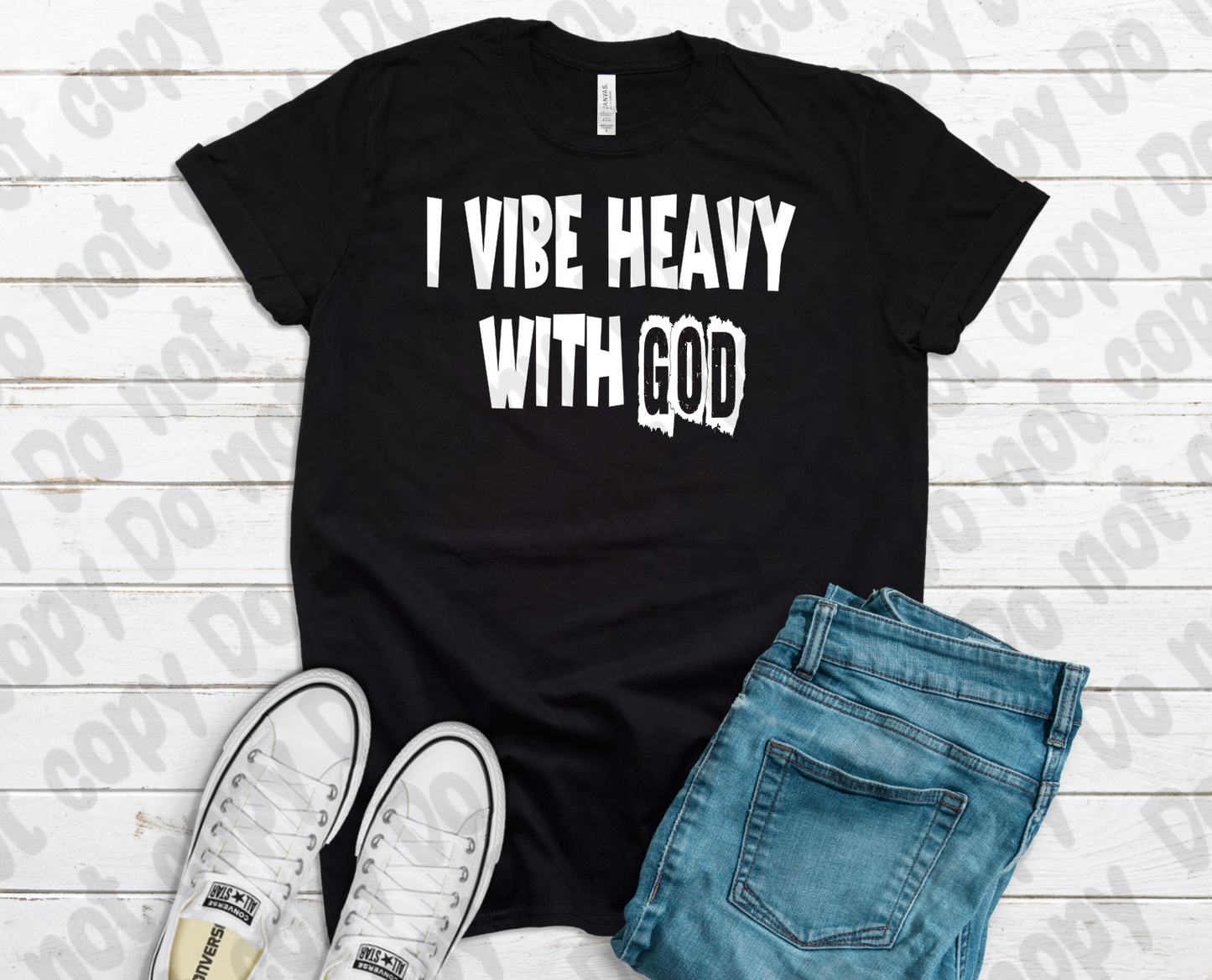 I vibe Heavy with God PNG & SVG