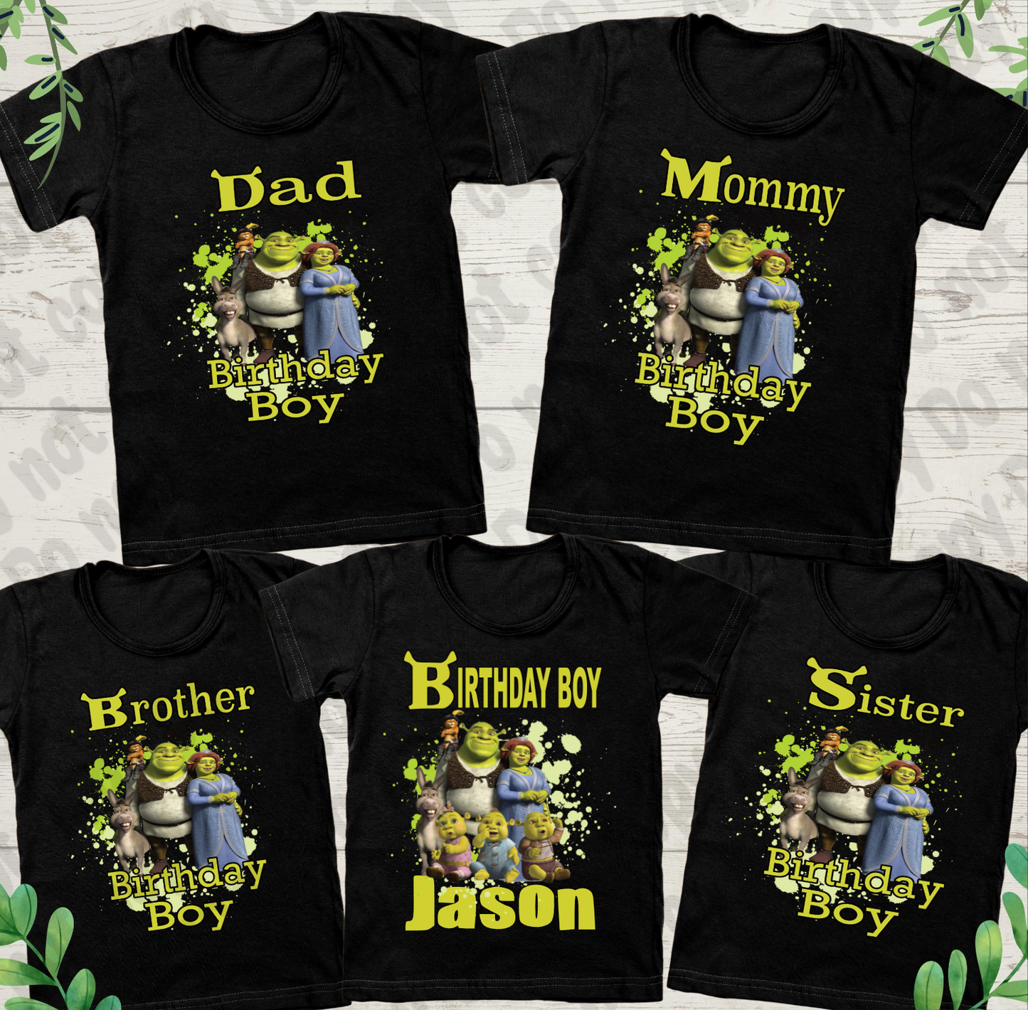 Shrek Family Birthday Bundle 12 PNG