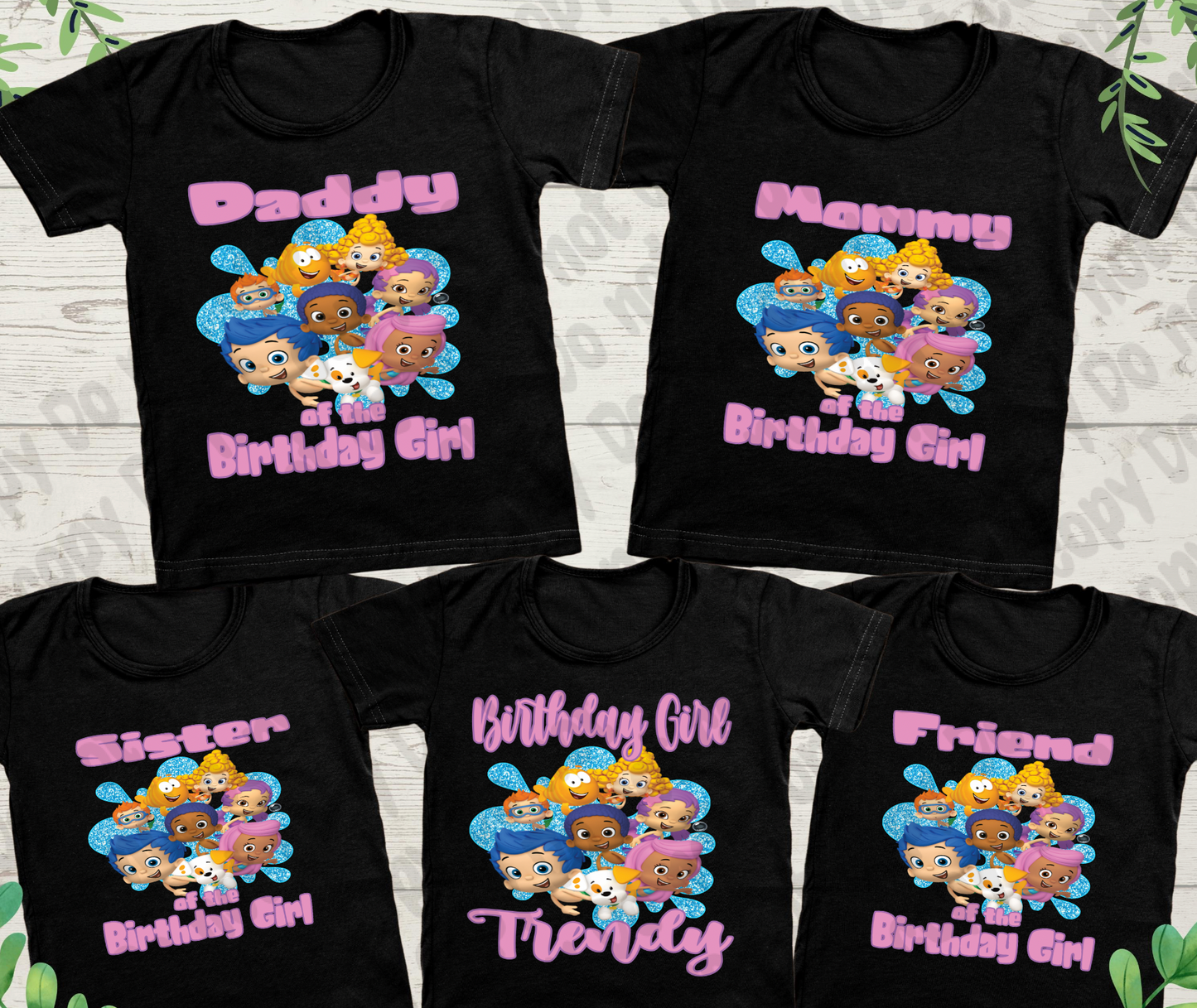 Bubble Guppies (Girl) Family Bundle PNG