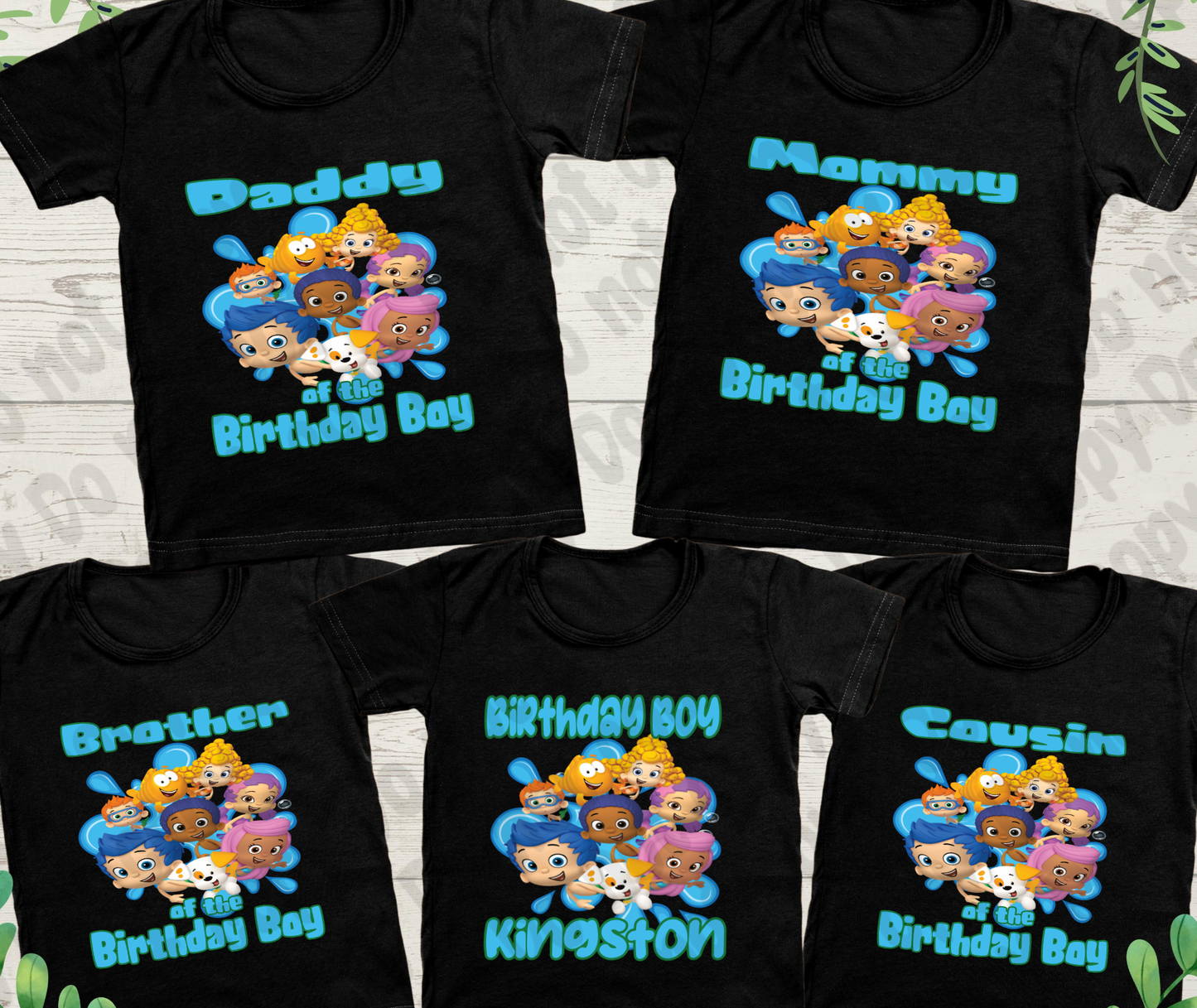 Bubble Guppies (Boy) Family Bundle PNG